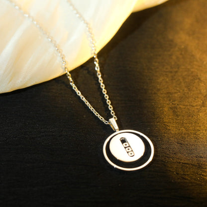 [Okajuri Jewelry]LUCKY MOVE MM SILVER DIAMOND NECKLACE