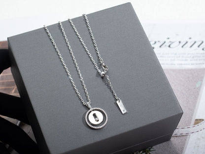 [Okajuri Jewelry]LUCKY MOVE PM NECKLACE SILVER DIAMOND