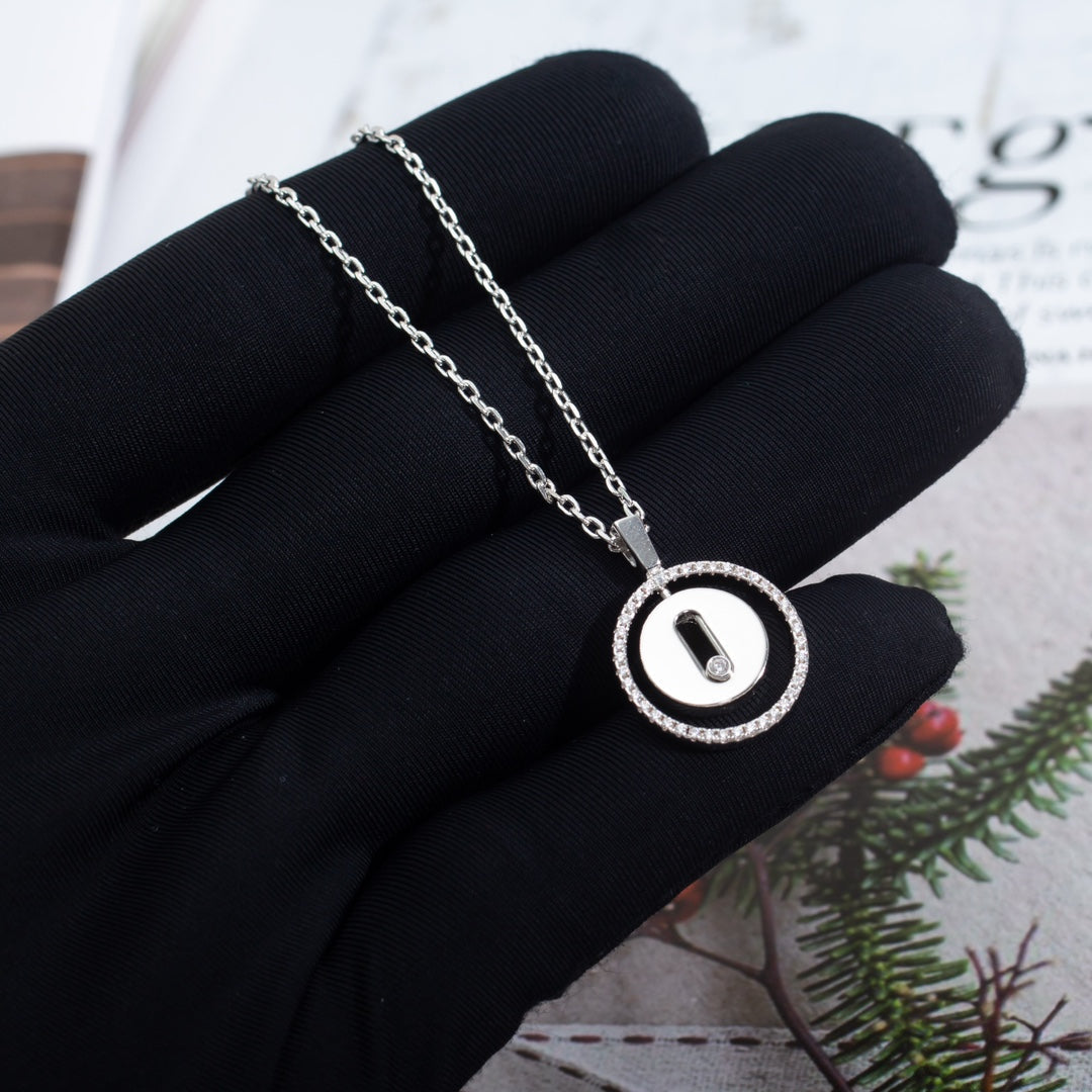 [Okajuri Jewelry]LUCKY MOVE PM NECKLACE SILVER DIAMOND