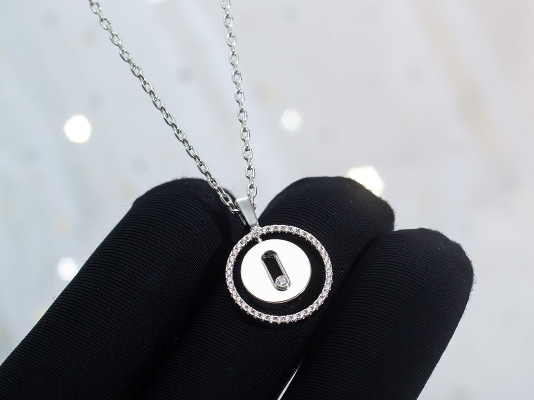 [Okajuri Jewelry]LUCKY MOVE PM NECKLACE SILVER DIAMOND