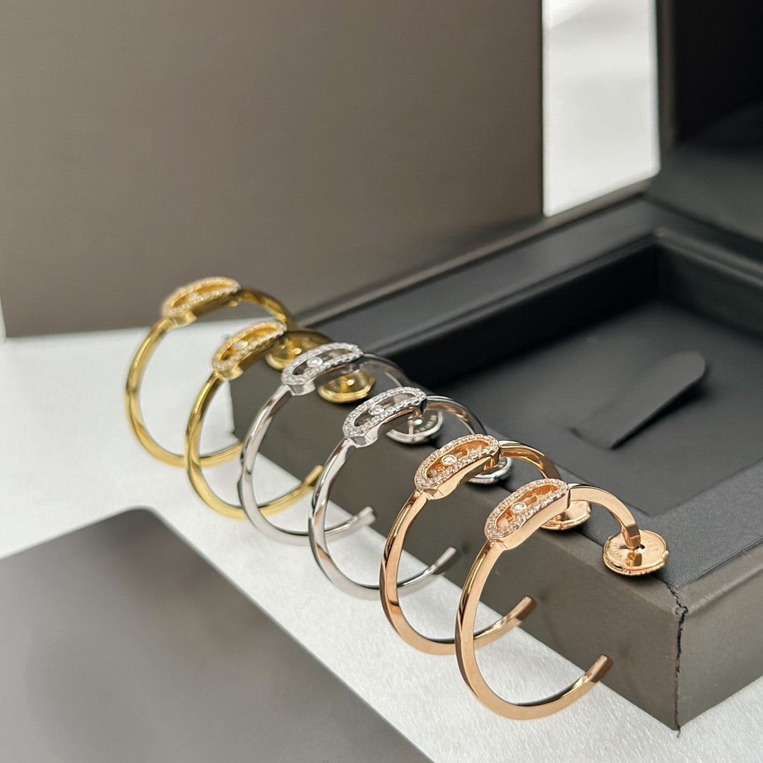 [Okajuri Jewelry]CREOLES MOVE UNO PM DIAMOND EARRINGS