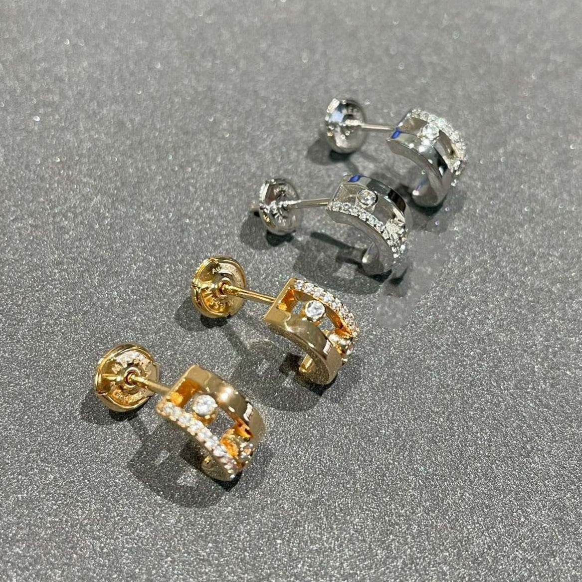 [Okajuri Jewelry]MOVE ROMANE EARRINGS DIAMOND