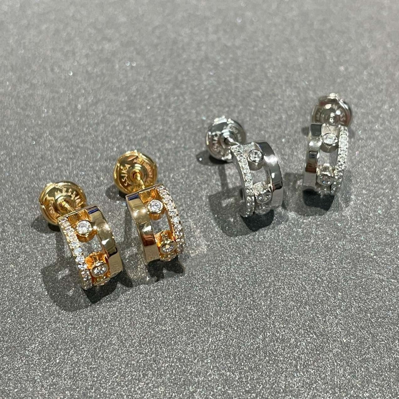 [Okajuri Jewelry]MOVE ROMANE EARRINGS DIAMOND