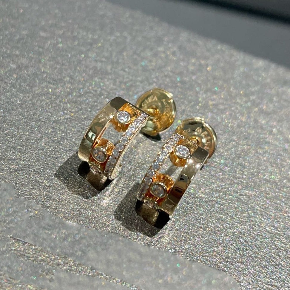 [Okajuri Jewelry]MOVE ROMANE EARRINGS DIAMOND