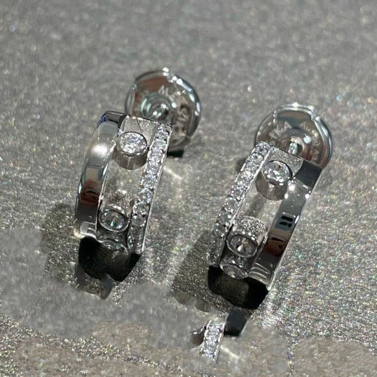 [Okajuri Jewelry]MOVE ROMANE EARRINGS DIAMOND
