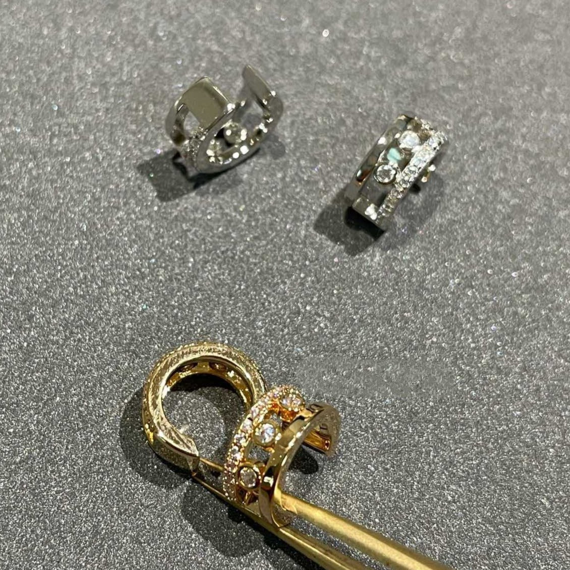 [Okajuri Jewelry]MOVE ROMANE EARRINGS DIAMOND