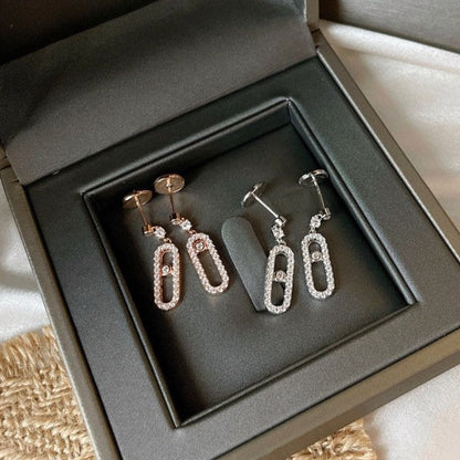 [Okajuri Jewelry] DORMEUSES MOVE UNO DIAMOND EARRINGS