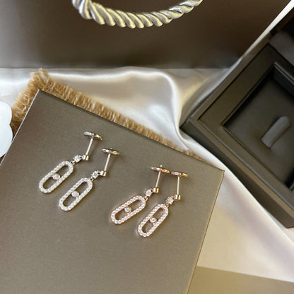 [Okajuri Jewelry] DORMEUSES MOVE UNO DIAMOND EARRINGS