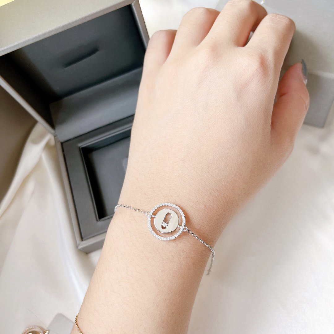 [Okajuri Jewelry]LUCKY MOVE PAVED DIAMOND BRACELET