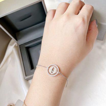 [Okajuri Jewelry]LUCKY MOVE PAVED DIAMOND BRACELET