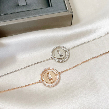 [Okajuri Jewelry]LUCKY MOVE PAVED DIAMOND BRACELET