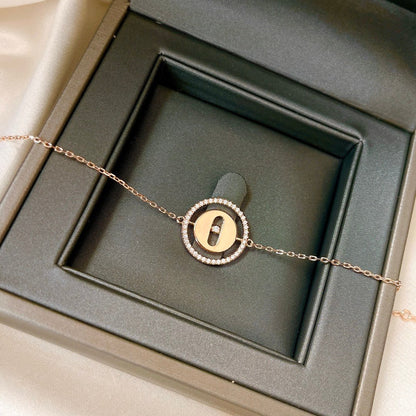 [Okajuri Jewelry]LUCKY MOVE PAVED DIAMOND BRACELET