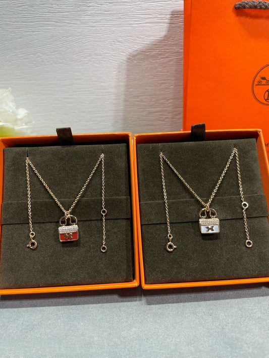 [Okajuri Jewelry]H CIRCE MOISSANITE PENDANT NECKLACE GOLD