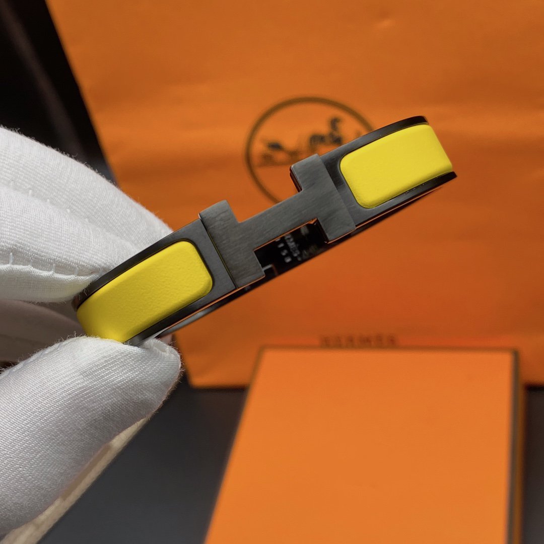 [Okajuri Jewelry]CLIC HM SO BLACK YELLOW BRACELET