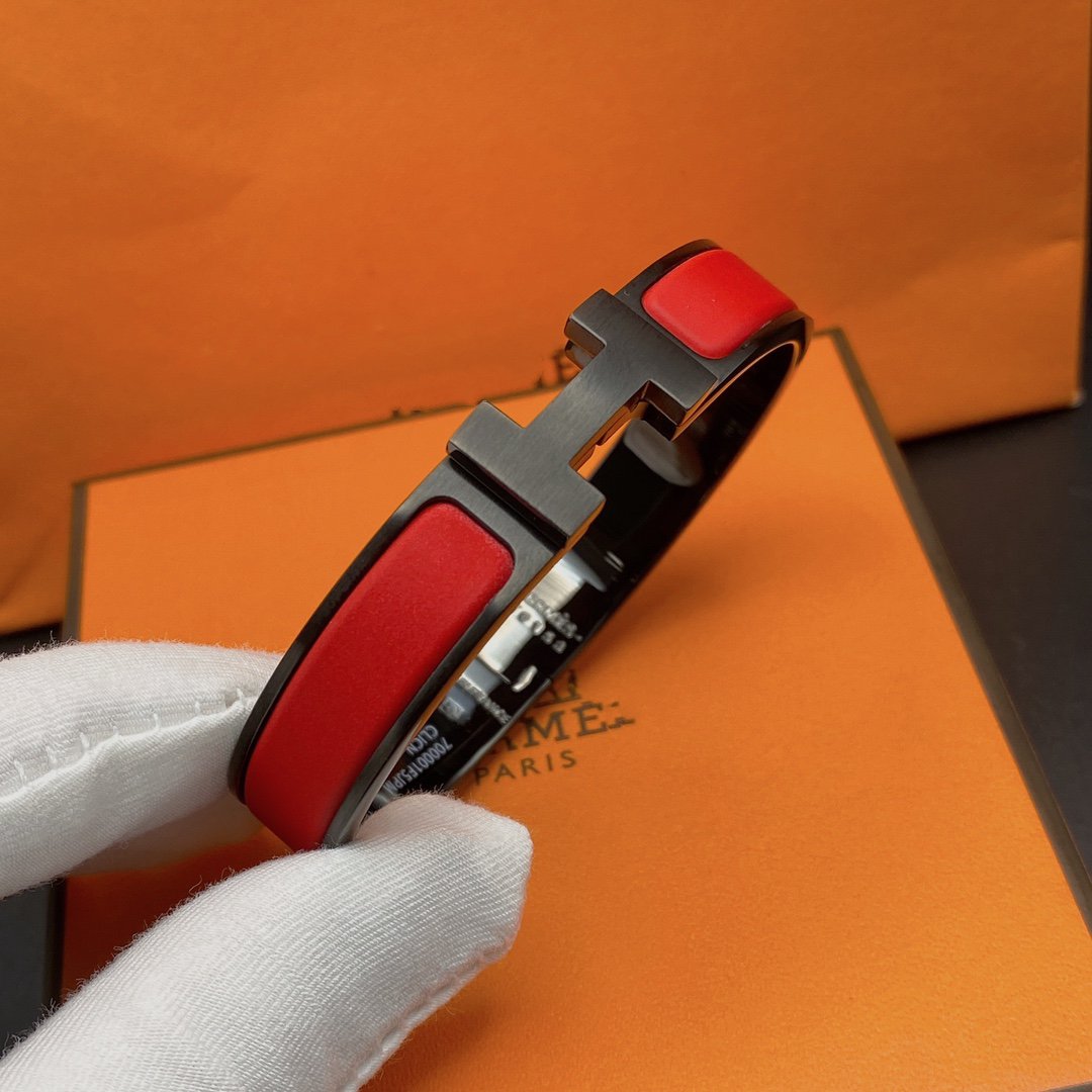 [Okajuri Jewelry]CLIC HM SO BLACK RED BRACELET