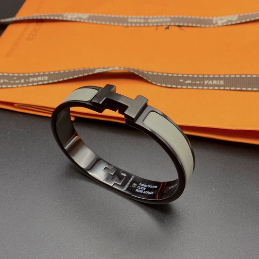 [Okajuri Jewelry]CLIC HM SO BLACK GREY BRACELET