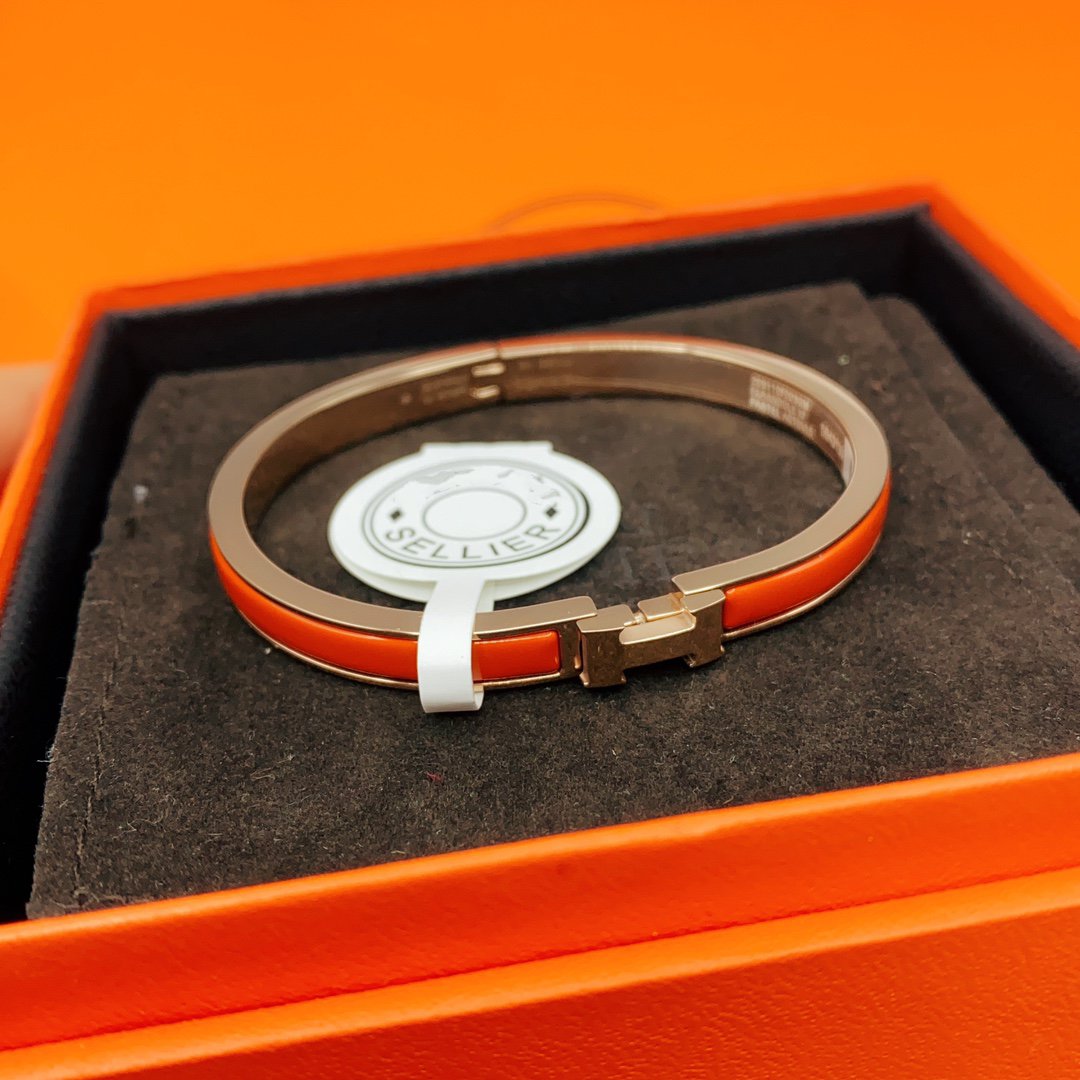 [Okajuri Jewelry]CLASSIC HM CLIC RED 8MM ENAMEL BRACELET