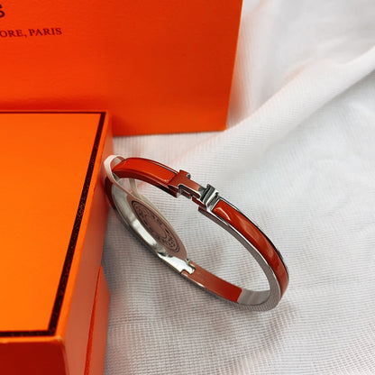 [Okajuri Jewelry]CLASSIC HM CLIC RED 8MM ENAMEL BRACELET