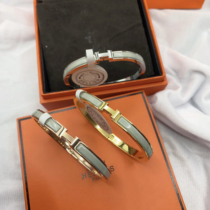 [Okajuri Jewelry]CLASSIC HM CLIC GREEN 8MM ENAMEL BRACELET