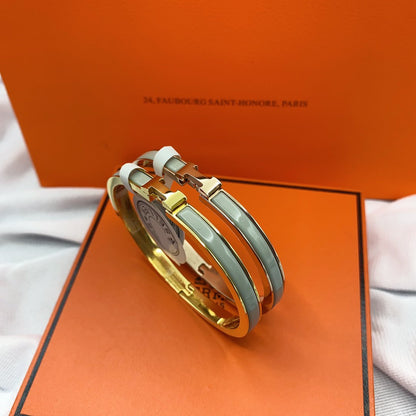 [Okajuri Jewelry]CLASSIC HM CLIC GREEN 8MM ENAMEL BRACELET