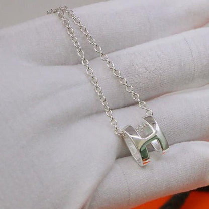 [Okajuri Jewelry]HM NECKLACE H LETTER OVAL SERIES