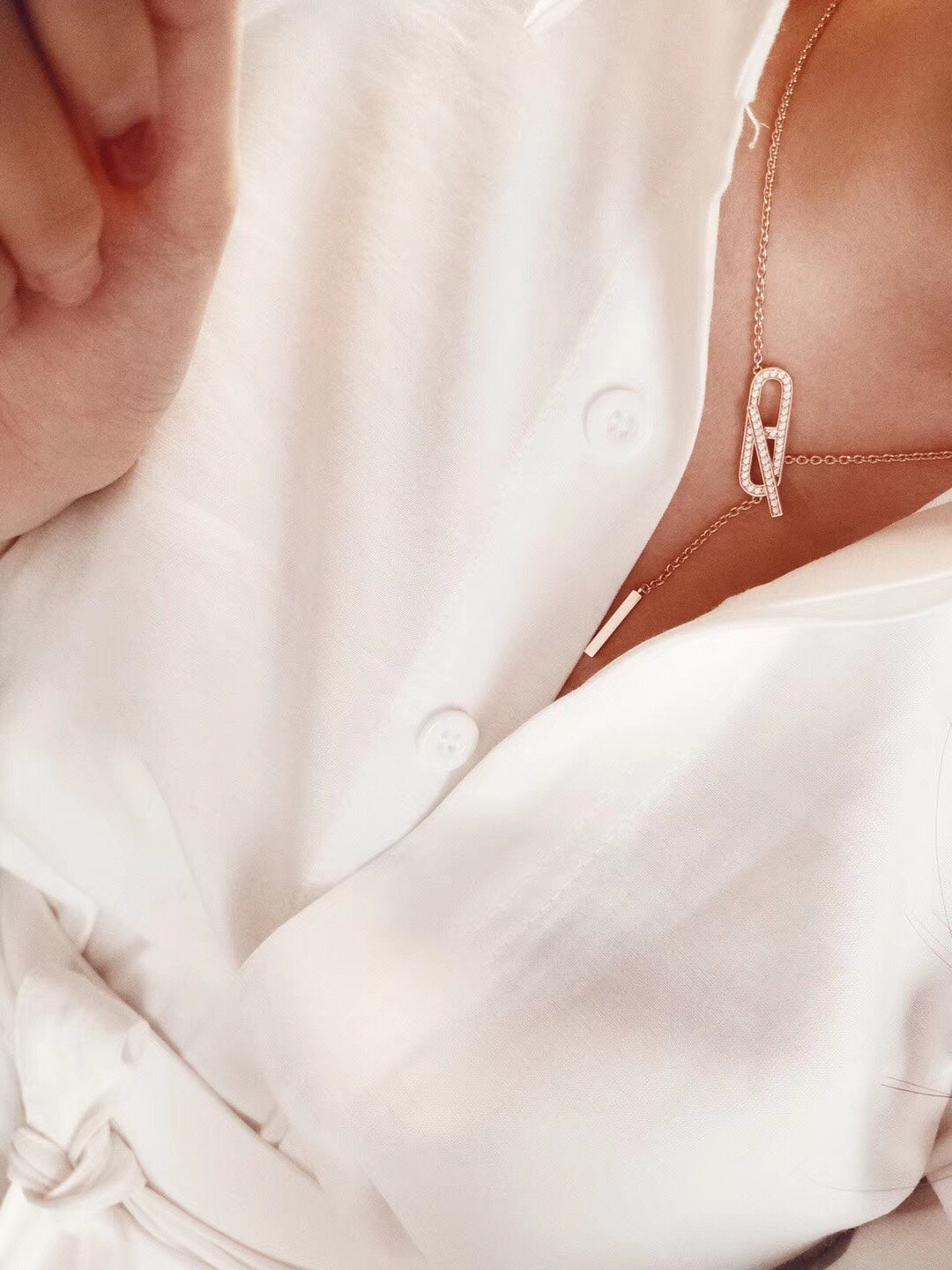 [Okajuri Jewelry]HM FIRE PIG NOSE NECKLACE TRENDY STREET