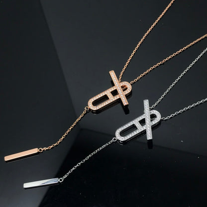 [Okajuri Jewelry]HM NECKLACE PLATINUM ROSE GOLD DIAMOND