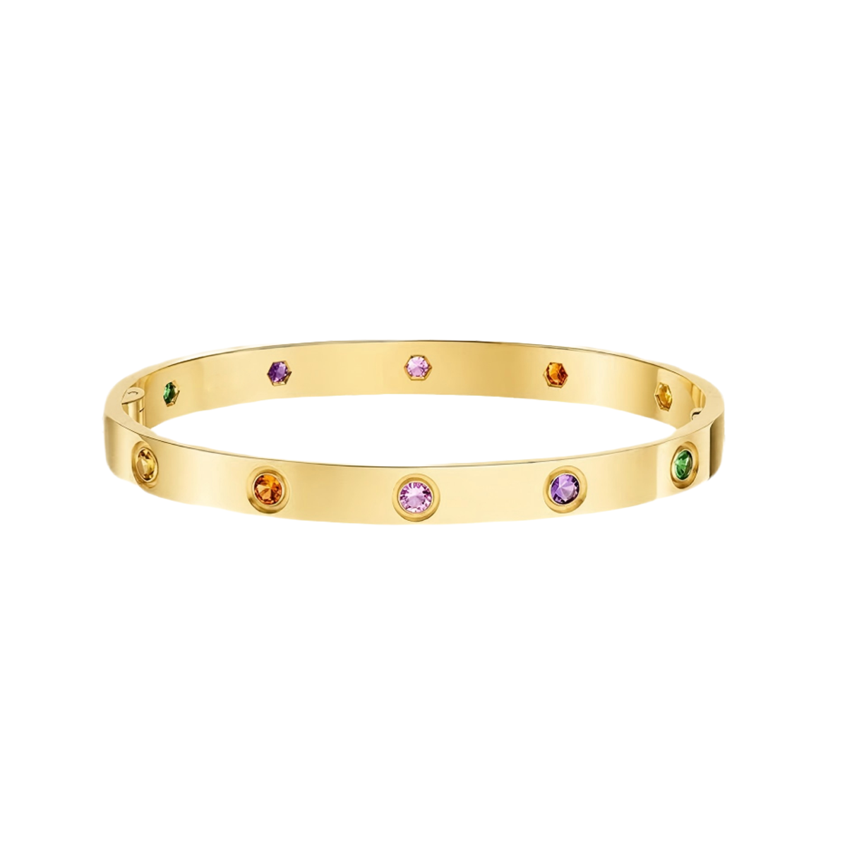[Okajuri Jewelry] 2026 RAINBOW LOVE BRACELET 6.1MM  10 DIAMONDS