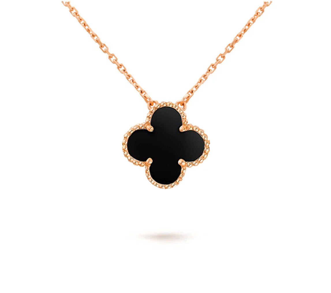 [Okajuri Jewelry] CLOVER 15MM SINGLE FLOWER NECKLACE COLLECTION