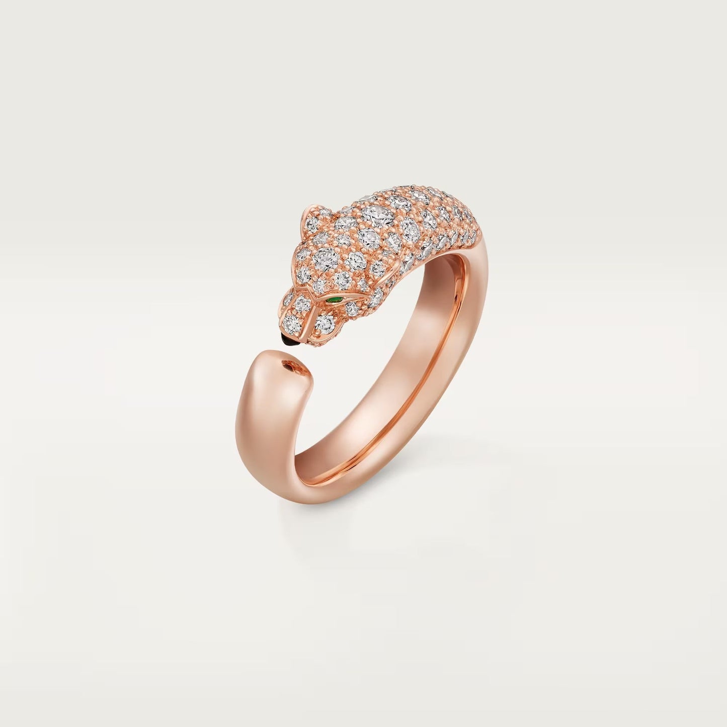 [Okajuri Jewelry] PANTHERE HALF DIAMOND SMALL RING