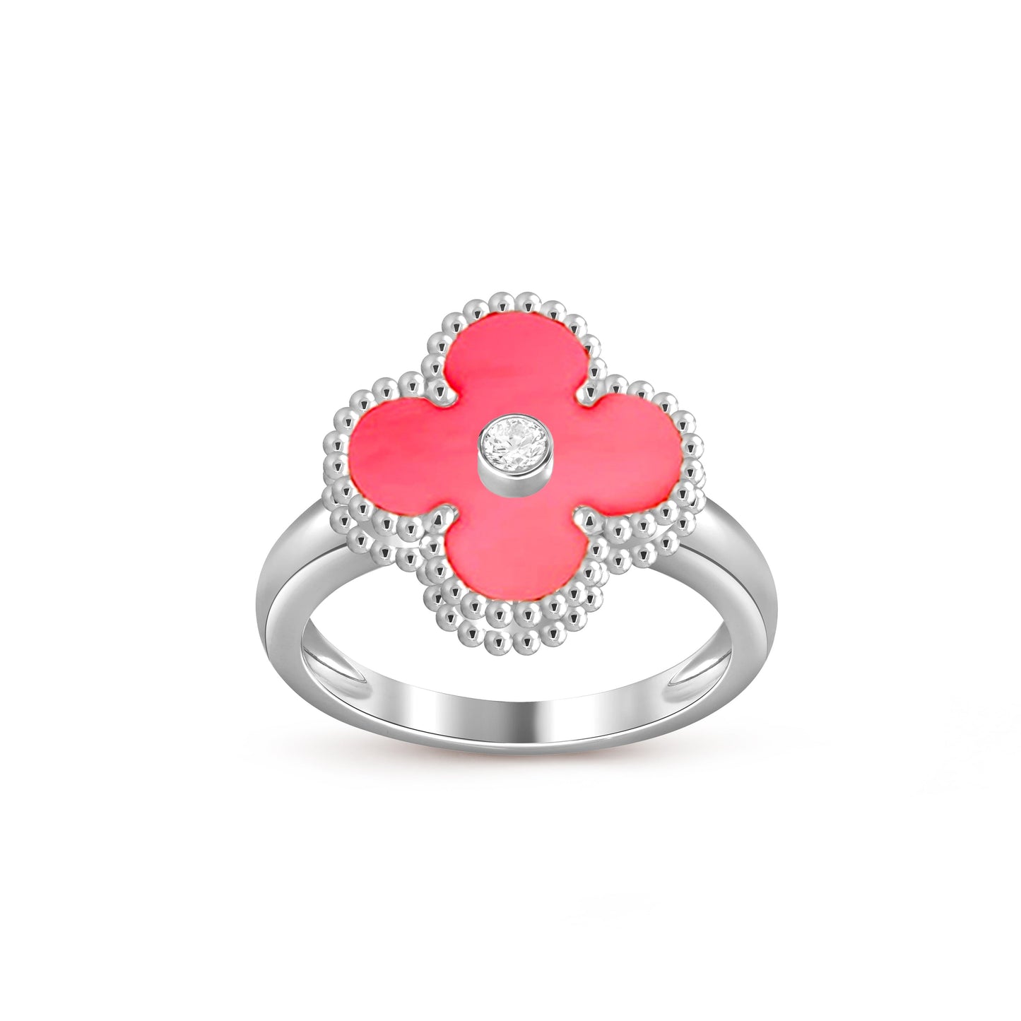 [Okajuri Jewelry] CLOVER SILVER DIOMND RING COLLECTION