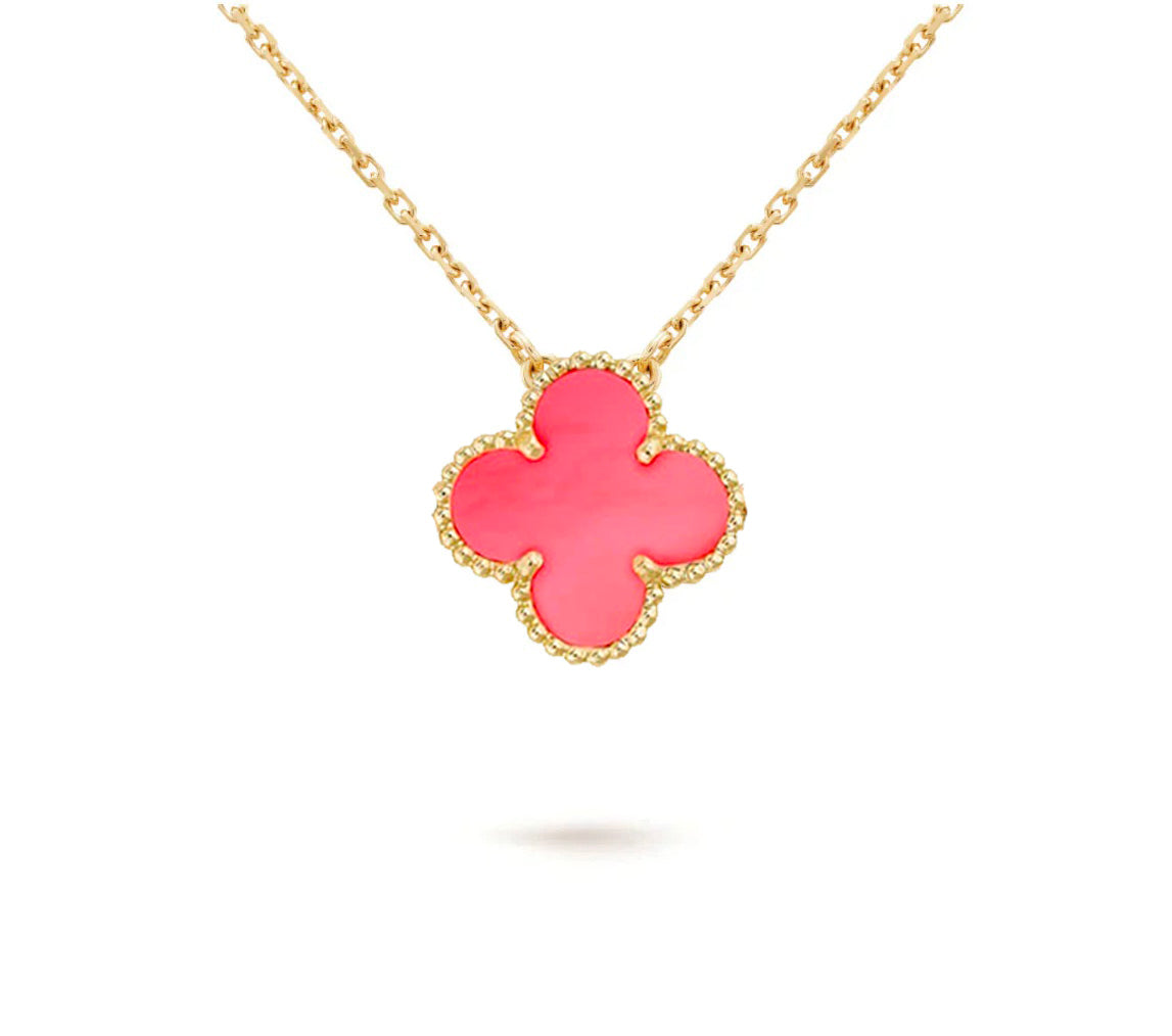 [Okajuri Jewelry] CLOVER 15MM SINGLE FLOWER NECKLACE COLLECTION