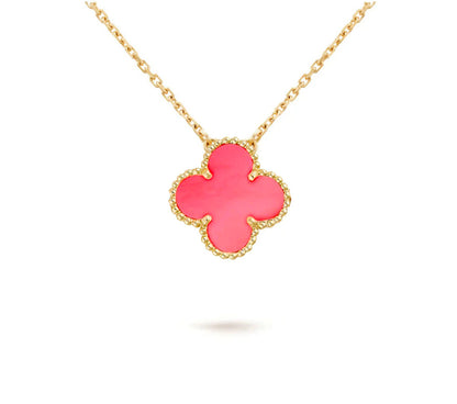 [Okajuri Jewelry] CLOVER 15MM SINGLE FLOWER NECKLACE COLLECTION