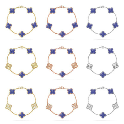 [Okajuri Jewelry] CLOVER 5 MOTIF BLUE VEINS BRACELET COLLECTION