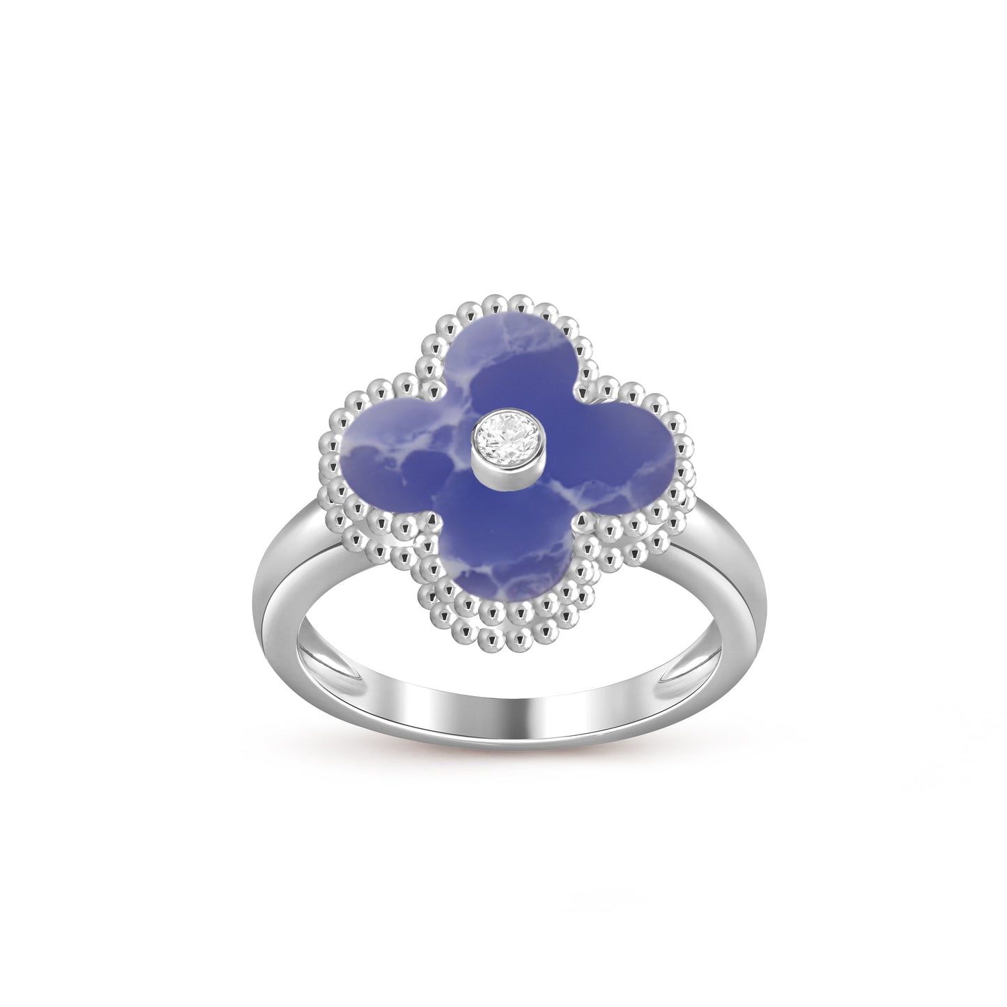 [Okajuri Jewelry] CLOVER SILVER DIOMND RING COLLECTION