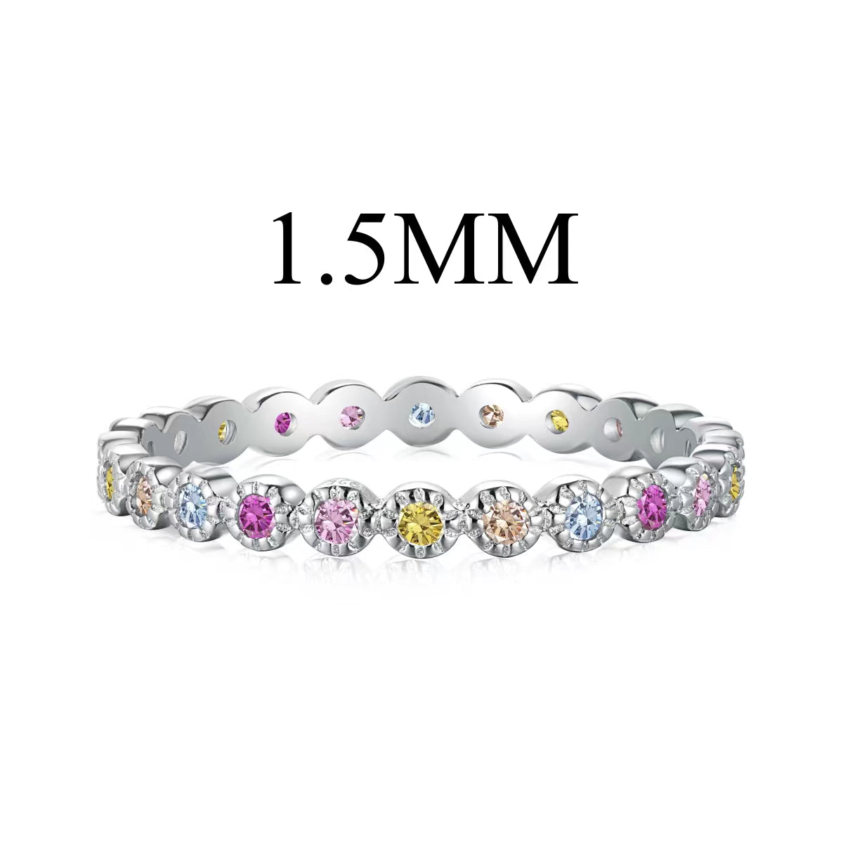 [Okajuri Jewelry]Radiant Sparkling Round Cut Daily Ring