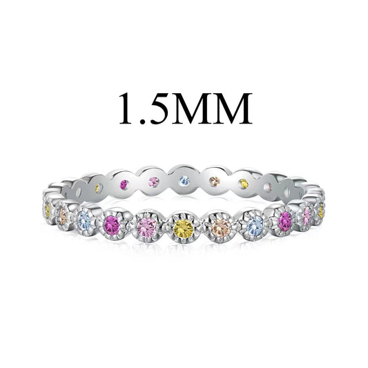 [Okajuri Jewelry]Radiant Sparkling Round Cut Daily Ring