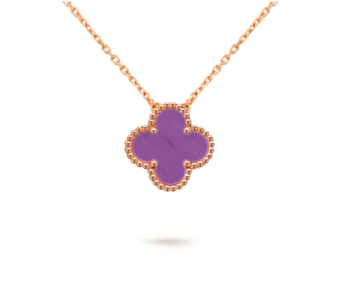 [Okajuri Jewelry] CLOVER 15MM SINGLE FLOWER NECKLACE COLLECTION