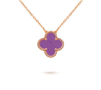 [Okajuri Jewelry] CLOVER 15MM SINGLE FLOWER NECKLACE COLLECTION