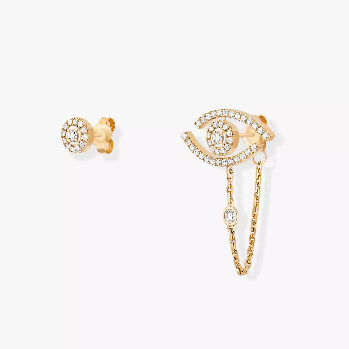 [Okajuri Jewelry]Lucky Eye Diamond Earrings