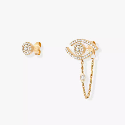 [Okajuri Jewelry]Lucky Eye Diamond Earrings