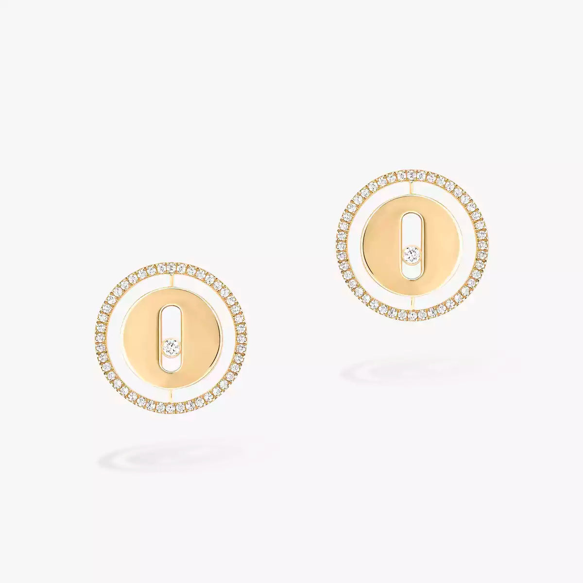 [Okajuri Jewelry]Lucky Move Diamond Earrings