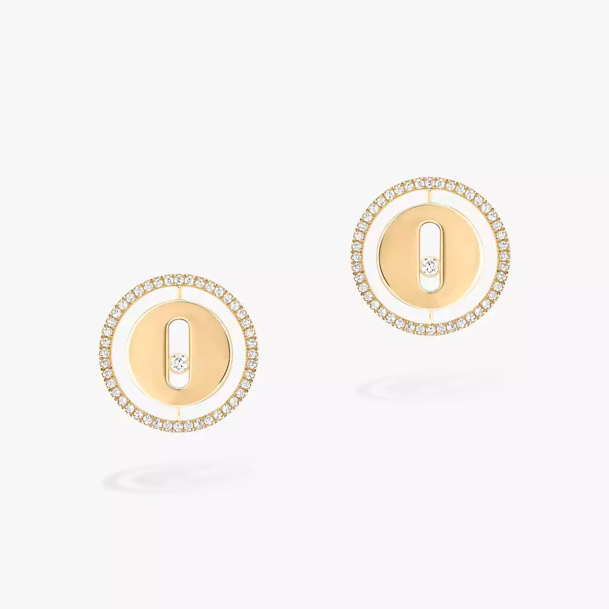 [Okajuri Jewelry]Lucky Move Diamond Earrings