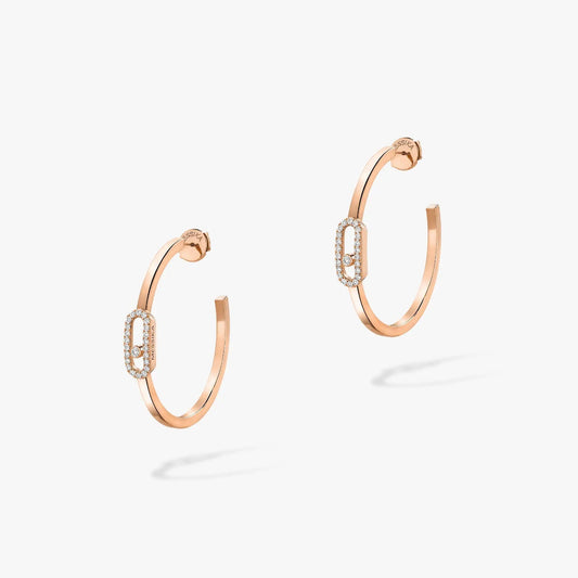 [Okajuri Jewelry]CREOLES MOVE UNO PM DIAMOND EARRINGS
