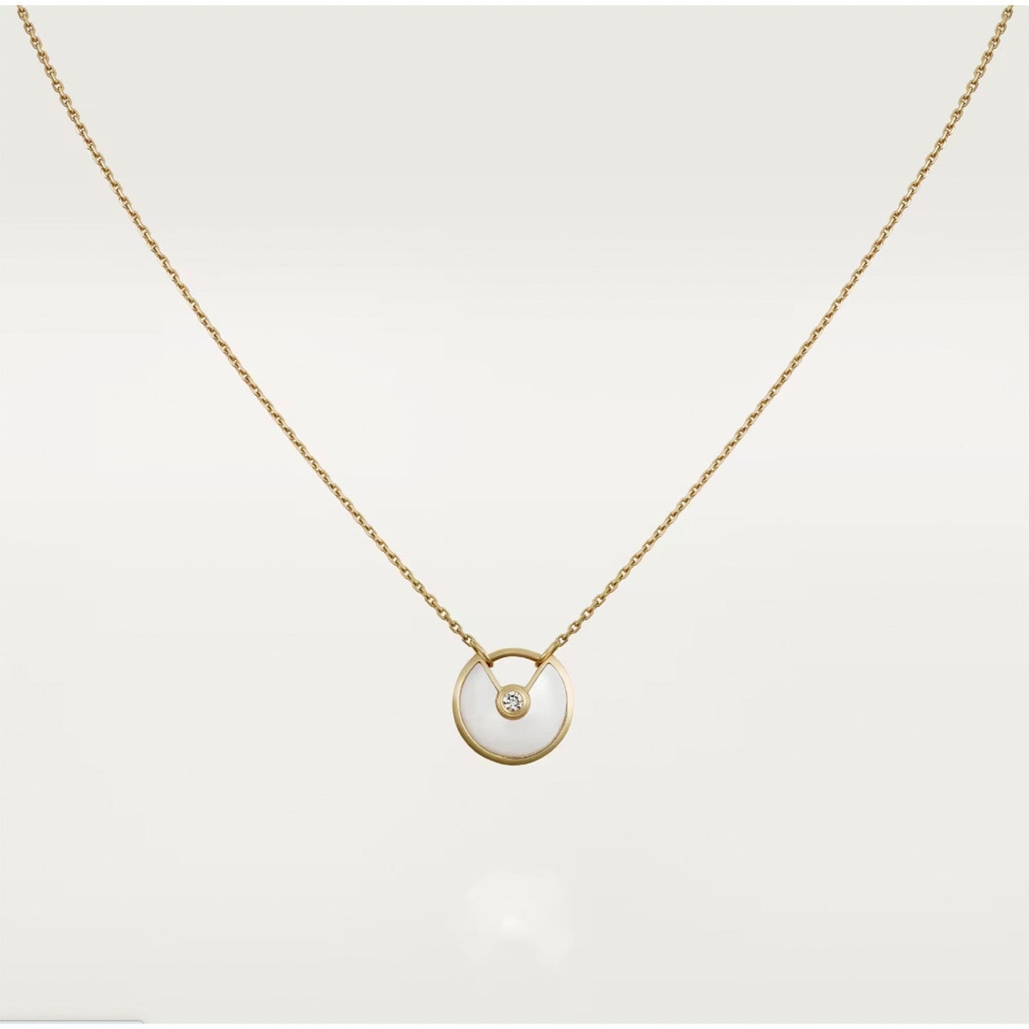 [Okajuri Jewelry]AMULETTE ROSE GOLD MOP NECKLACE