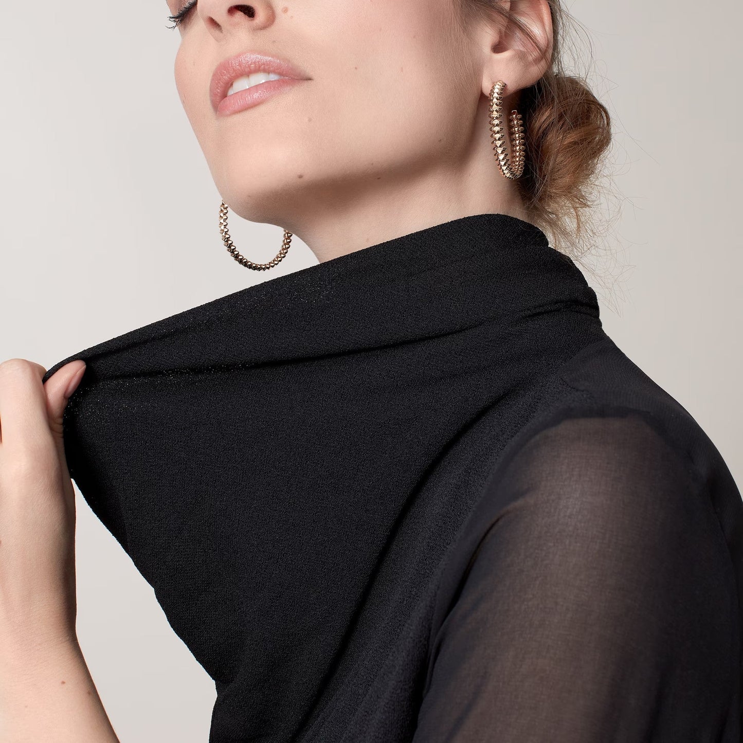 [Okajuri Jewelry] CLASH HOOP LARGE EARRINGS