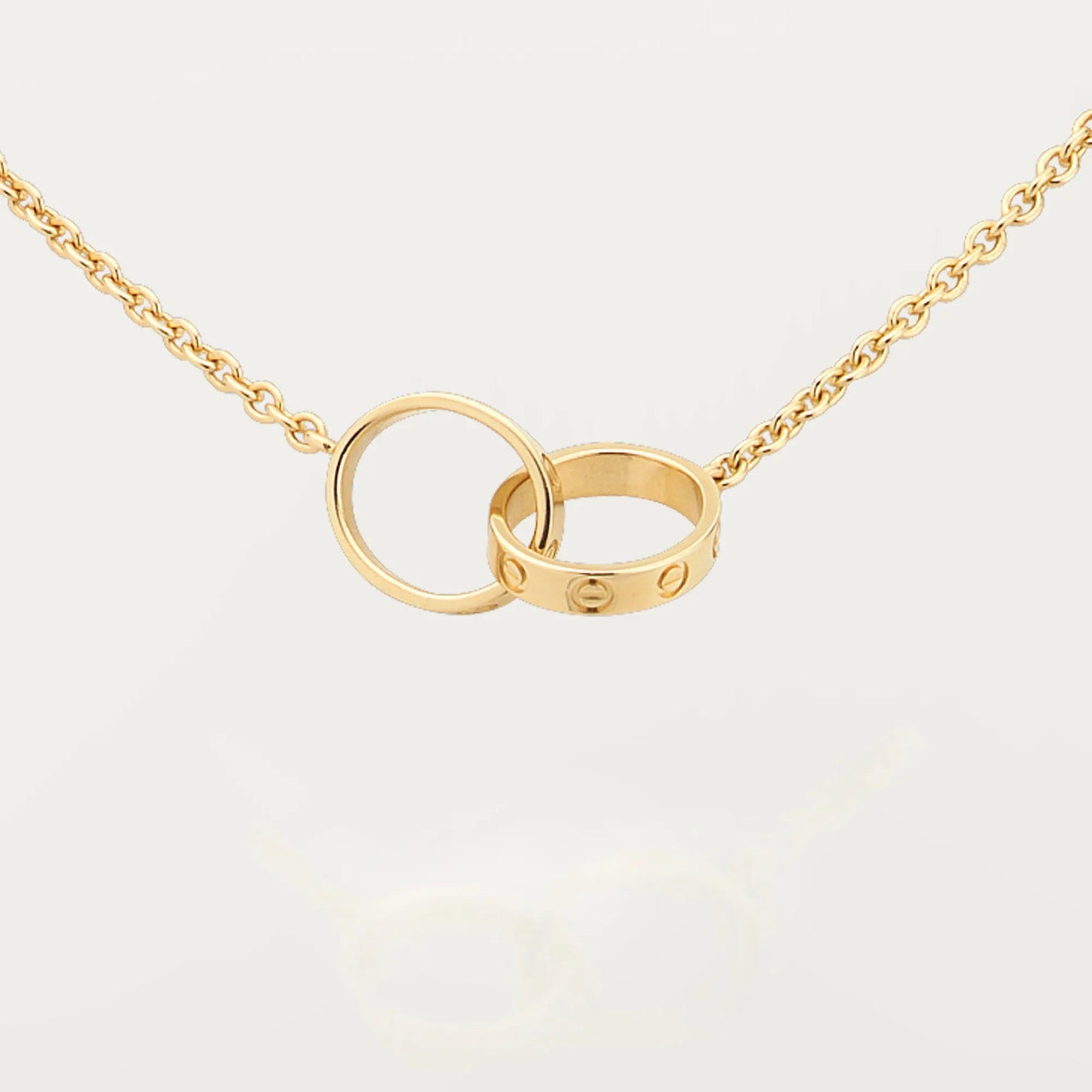 [Okajuri Jewelry] LOVE DOUBLE RING NECKLACE