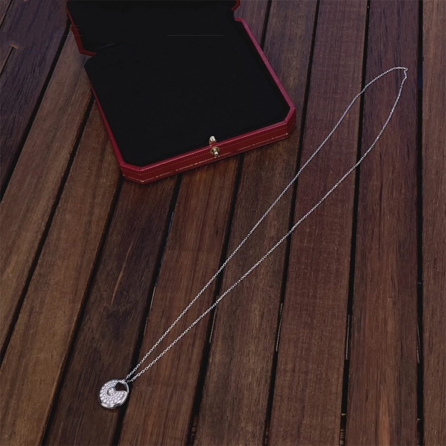 [Okajuri Jewelry]AMULETTE SILVER FULL DIAMOND NECKLACE