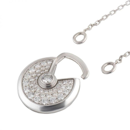 [Okajuri Jewelry]AMULETTE SILVER FULL DIAMOND NECKLACE