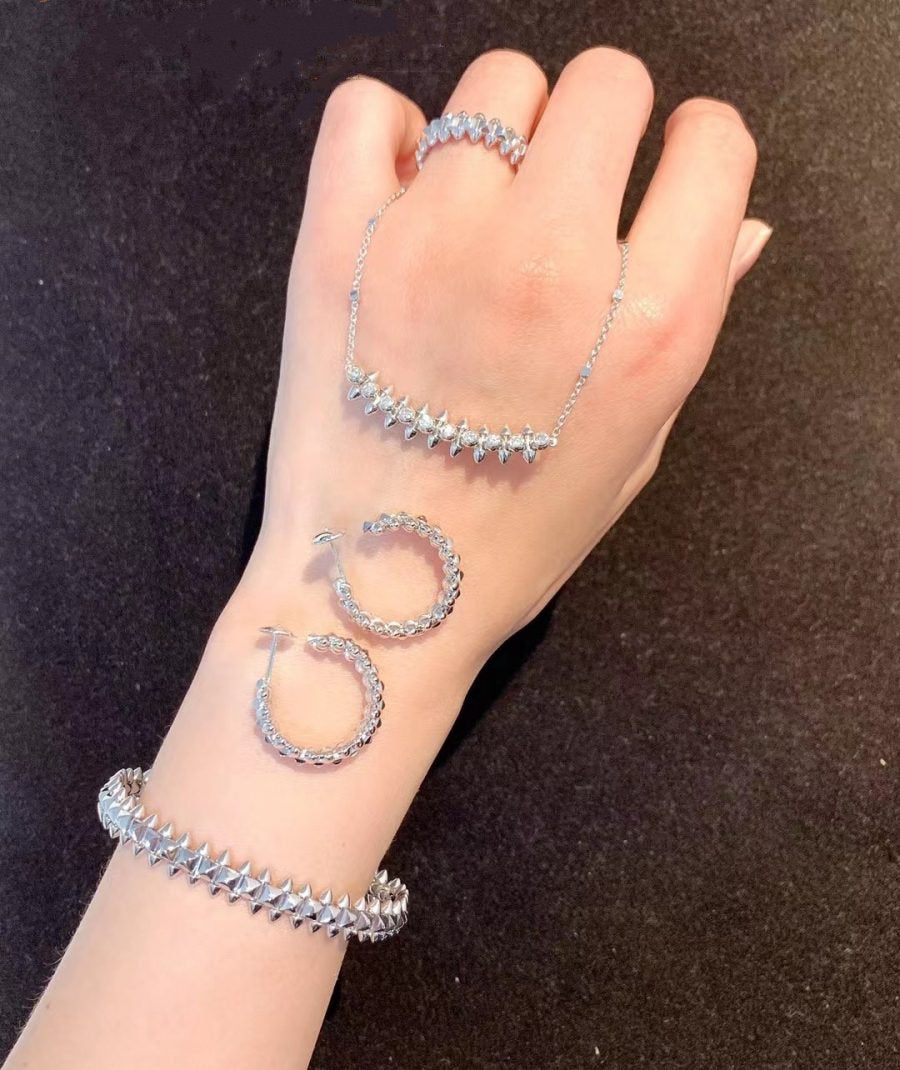 [Okajuri Jewelry]CLASH SILVER BRACELET